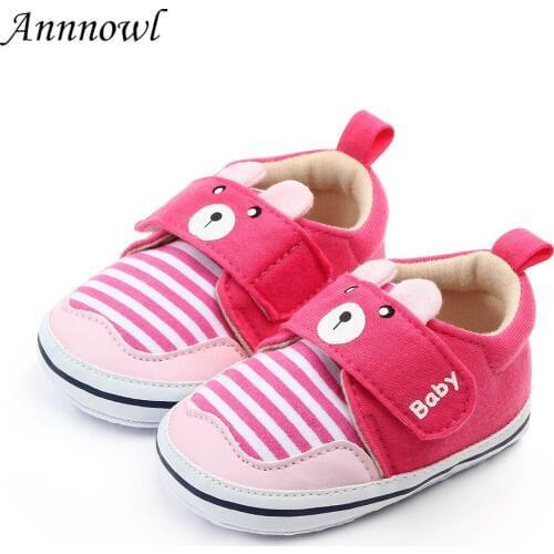 New Fashion Brand Baby Girl Shoes Anti-slip Soft Sole Toddler First Walkers Newborn Infant for 1 Year Old Girls Cartoon Shoes