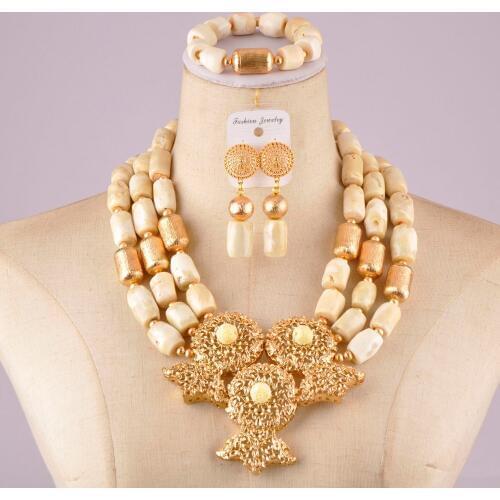 New white coral jewelry set nigeria wedding coral beads african jewelry set for women