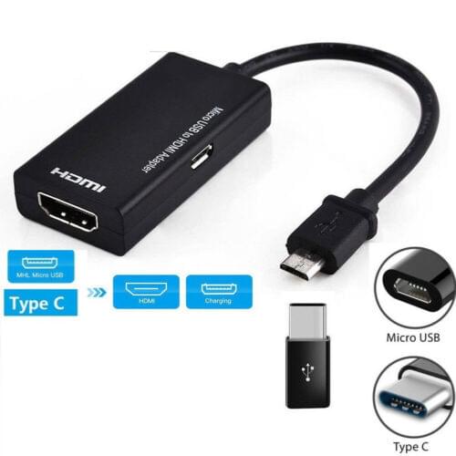 Micro USB Male to HDMI Female Adapter Digital Cable for LG Huawei Android Phone Tablet TV Converters Hot