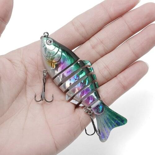 2020 New 10Cm 15.6G Pike Fishing Lure Sinking Wobblers Crankbaits Hard Lure Crank Baits Jointed Fishing Tackle Trout Carp