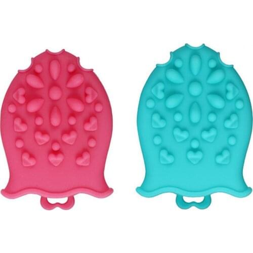 Shampoo Brush Good Elasticity Exfoliating Reusable Silicone Body Massage Brush for Baby Cleaning