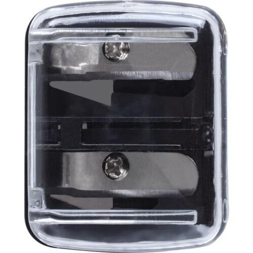 Precision Cosmetic Pencil Sharpener for Eyebrow Eyeliner 2 Holes
