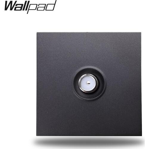 Wallpad S6 Black White Antenna Satellite TV Connection Wall Wiring Outlet Socket Modular DIY Free Combination
