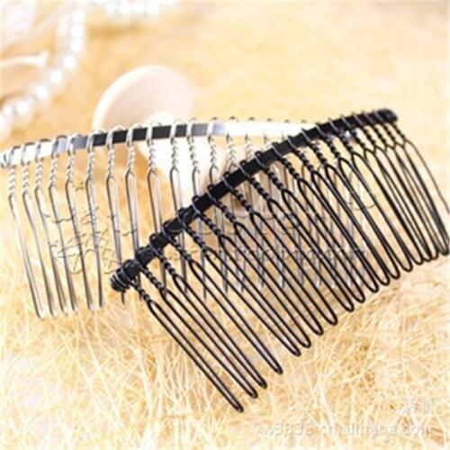 Aclovex 5pcs/lot 20 Teeth Bridal Hair Combs Weddings Hair Accessories Iron Metal Hair Clips Claw Hairpins DIY Jewelry Making