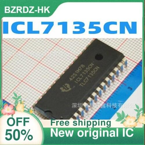 2-10PCS/lot ICL7135 ICL7135CN TLC7135CN DIP28 Analog to digital converter chip New original IC