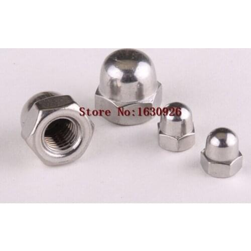 10pcs/lot Metric thread M10 304 Stainless Steel Cap Nuts