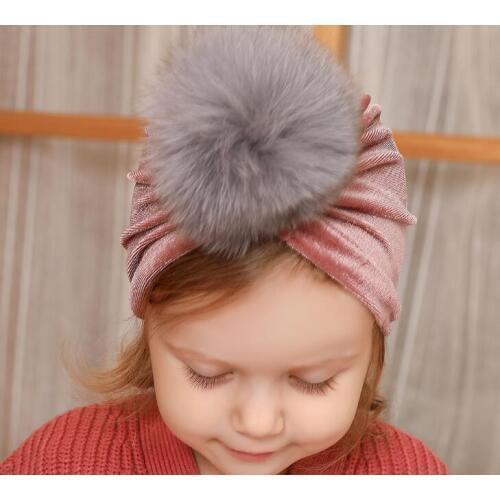 12pc/lot New Autumn Winter Velvet Baby Hats Fur Pom Pom Ball Hat Girl Boy Wool Cap Baby Cap Scarf Toddlers Kids Turban Hats