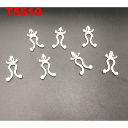 150pcs/Lot T5510 50mm Length 10mm Dia White Plastic Nylon Wire Holder Circle Round Clip Snap in Bushings Wire Mount Twist Tie