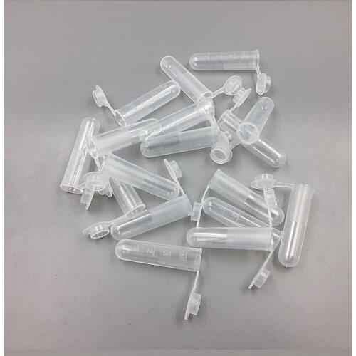 2ML Plastic Tube Clear Micro Centrifuge Test Tube Vials With Snap Cap