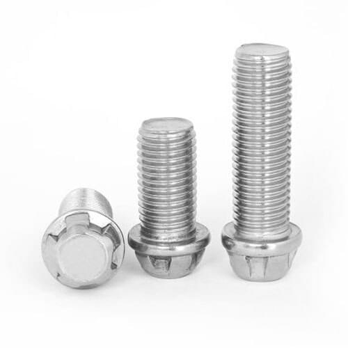 2pcs M16 outer pentagram screws bolts anti-theft screw torx head bolt 304 stainless steel threaded nails 25mm-90mm length