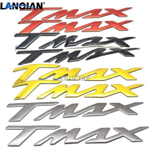 2pc motorcycle Tank sticker For YAMAHA TMAX530 tmax500 tmax-530 Motorcycle Chrome Decals Stickers Emblem Badge 3D Raised Tank