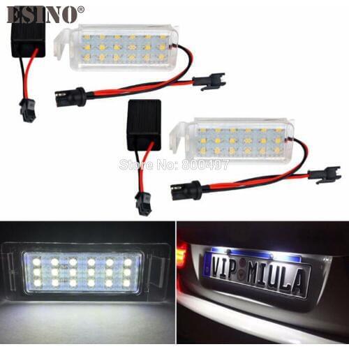 2 x LED Number License Plate Lamps Car Styling Number Plate Lights OBC Error Free 18 SMD LED For Ford Falcon FG BA BF XR 6 8