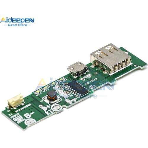 5V 1A Power Bank Charger Circuit Board Module Charging Step Up Boost Power Module For Mobile Phone Power Bank 18650 Battery DIY