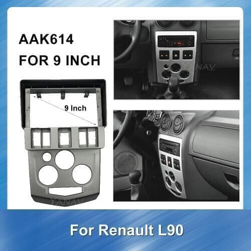 9 inch Car Radio Dash Kit Installation Frame Panel For-Renault L90 car stereo receiver GPS Navigation Plastic Frame Fascias