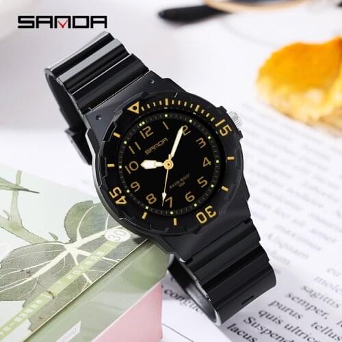 Luxury SANDA 2021 Quartz Watch Ladies Formal Wear Watch Top Brand Original Casual Ladies Waterproof Girl Clock Reloj de mujer