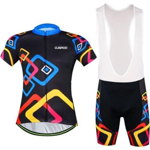 CUSROO Cycling Mens Cycling Jersey sets MTB Road summer bike clothing Cycling Jersey XXS-5XL man short sleeve summer style bike
