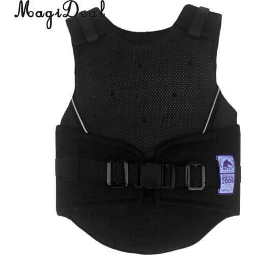 MagiDeal Kids Children Shock Absorption Adjustable Equestrian Horse Riding Vest Protective Waistcoat Body Protector S M L