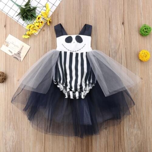 Infant Toddler Baby Girls Halloween Dress Tulle Romper Jumpsuit Sunsuit Outfits Clothes Mother Kids Baby Clothing Dresses