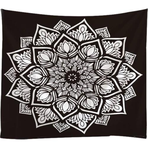 Dreamlike Mandala Tapestry Wall Hanging Sandy Beach Throw Rug Blanket Camping Tent Travel Mattress Bohemian Sleeping Pad