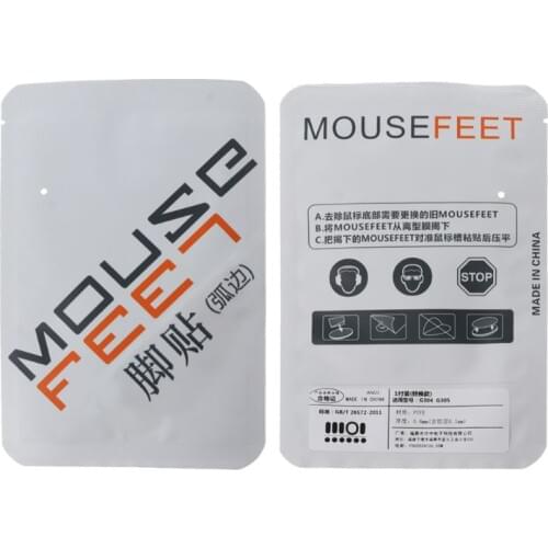 1 Set 0.6mm Curve Edge Mouse Feet Mouse Skates for logitech G304 G305 Mouse