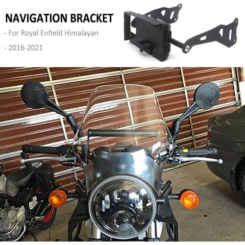 NEW Motorcycle Mobile Phone GPS Mount Navigation Plate Bracket USB Wireless Charging Stand For Royal Enfield Himalayan 2016-2021