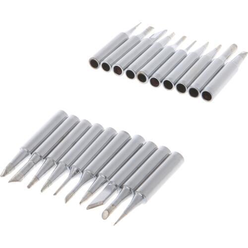 11Pcs/Set 900M-T Soldering Iron Tips Lead Free for Hakko 936 Lukey 852D 898d SAIKE Soldering Station Great Value