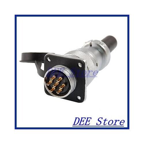 PLS20-7 AC 250V 10A 7 Pins Aviation Circular Connector Adapter