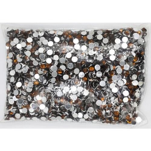 Dark Coffee Color 1.5~12mm Flat Back Round Acrylic Rhinestones Beads,3D Acrylic Nail Art / Garment Decoration