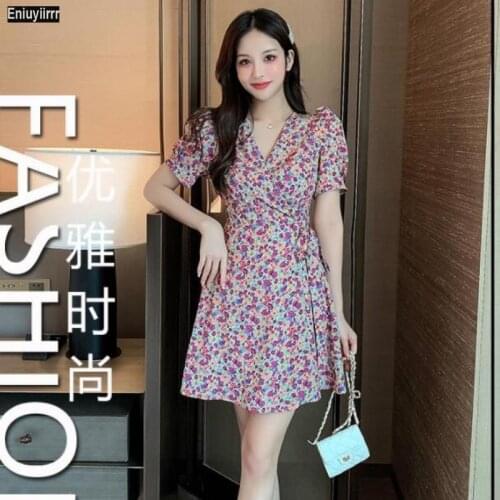 Party Elegant Floral A Line One-Piece Dress 2021 New Design Split Fashion Lady Women Dresses Robe Vertidos