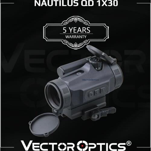 Vector Optics Nautilus GenII 1x30 Manual Control & Auto Light Sense Tactical Red Dot Scope QD Riser Picatinny Mount