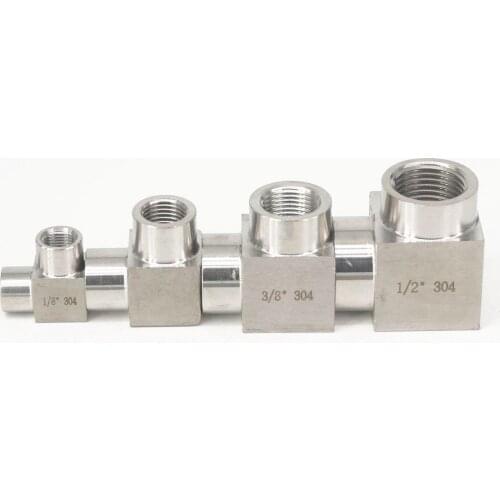 1/8" 1/4" 3/8" 1/2" 3/4" 1" BSP Eqaul Female Elbow 90 Deg 304 Stainless Steel Pipe Fitting Adapter Connector 357 PSI