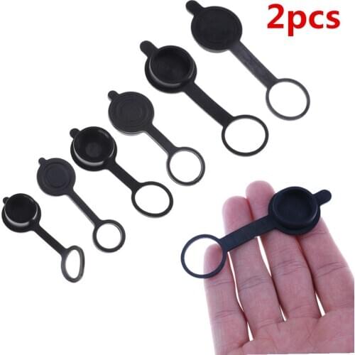 2pcs Black GX16 GX20 GX20F Aviation Connector Plug Cover Waterproof Cover Dust Rubber Cap Circular Connector Protective Sleeve