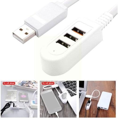 30cm 3 Port USB Multi-function 3A Charger Converter Extension Hub Multi-port Mini Multi-port HUB Usb Hub Mini-USB Line Q2K9