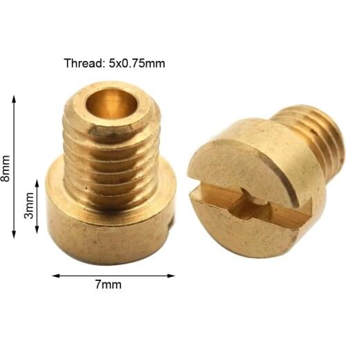 5mm M5 5x0.75 mm Idle Main Jet for Dellorto Carb JNC Size Size 40-90 (all sizes from 40 to 200)