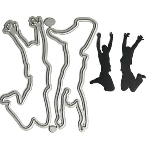 50LB Dancing Boy Girl DIY Embossing Stencil Scrapbooking Mould Die-Cuts Printing Carbon Steel Embossing Knife Mould