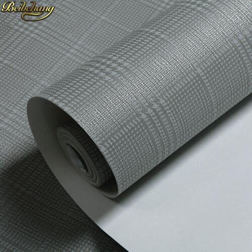 Beibehang Simple pearl striped plaid Wallpaper Roll Wall Paper Dining Room gray Striped wallpapers for living room 3d flooring