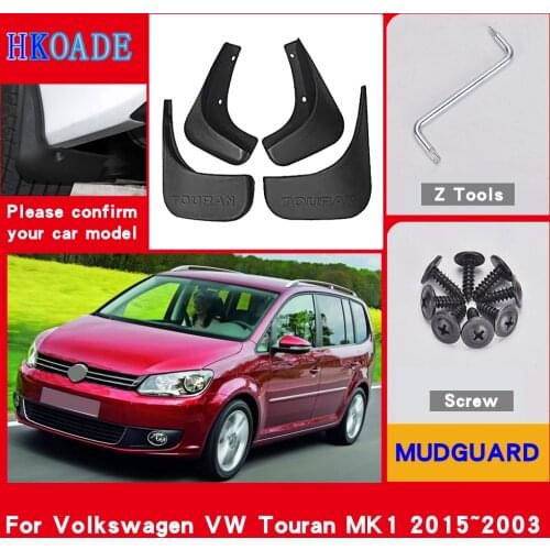 Car Fender Mud Flaps For Volkswagen VW Touran MK1 2015~2003 Mudguards Splash Guards Fender Mudflaps Car Fender Accessories