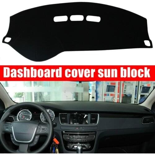 For Peugeot 508 2011 2012 2013-2016 Dashboard Cover Sun Shade Non-slip Dash Mat Pad Carpet Car Stickers Interior Accessories