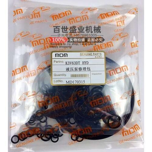 Excavator hydraulic pump oil seal main pump seal O-ring large pump fittings EX120-2 seal repair service kit for Hitachi