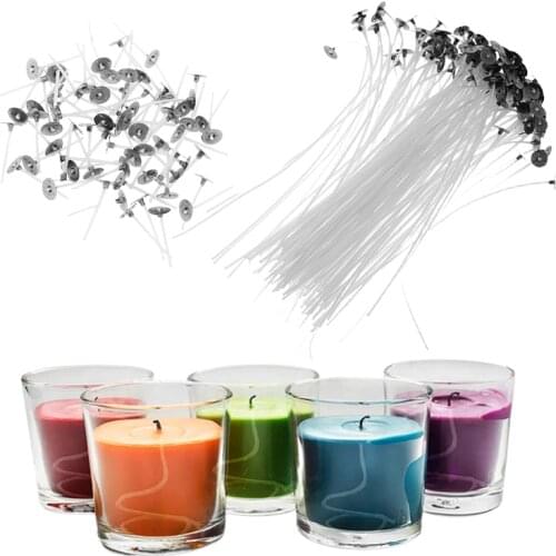 100PCS Pure Cotton Candle Wick Flameless Wick Candle Making Birthday Christmas Candle Pre-waxed Smokeless Wicks Dropshipping