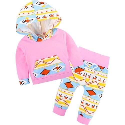 Classical Clothes Baby Girls Set Spring Autumn Long Hooded T-Shirts + Leggings Pants 2 Pcs Sets Boys Girls Clothes Children Suit