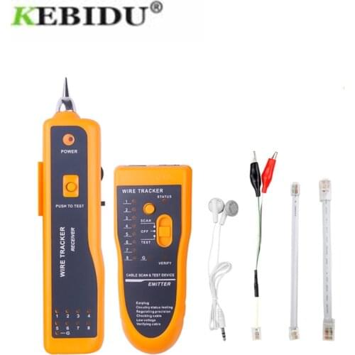 Kebidumei Wire Tracker Diagnose Tone Finder RJ11 RJ45 Cat5 Cat6 Telephone Wire Cable Tester TracKer Detector Networking Tools