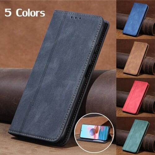 Leather Flip Magnetic Case For Redmi Note 9 10 Pro Max 9S 9T 8 9A 9 10X 4G For Xiaomi Poco M3 11 10T Lite 5G Wallet Stand Cover