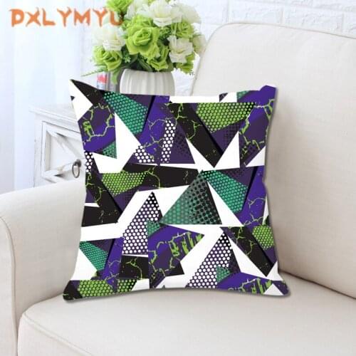 Colourful Geometric Cushion Cover Home Decorative Throw Pillows Case Velvet Pillow Covers For Living Room Sofa Car Seat Chair