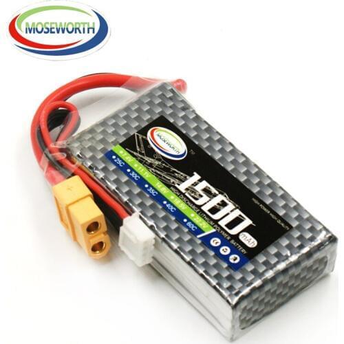 11.1V 3S 1500mAh 35C Lipo Battery For RC Drone Helicopter Car Boat Quadcopter Airplane Remote Control Toys Model Lithium Battery