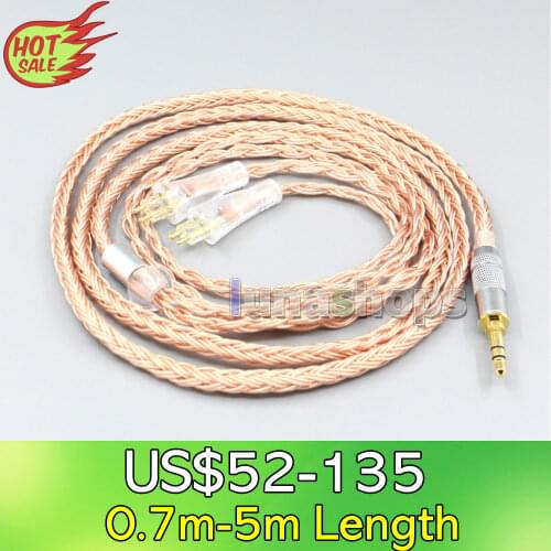 LN006752 2.5mm 3.5mm XLR Balanced 16 Core 99% 7N OCC Earphone Cable For FOSTEX TH900 MKII MK2 TH-909 TR-X00 TH-600