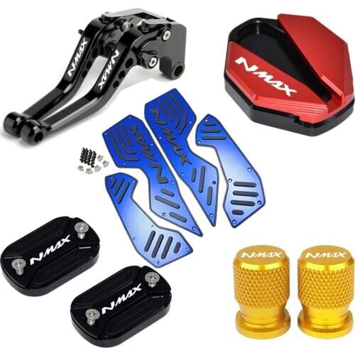 Modified for Yamaha NMAX125 155 brake lever, added seat side support valve brake upper pump cover non-slip foot pedal