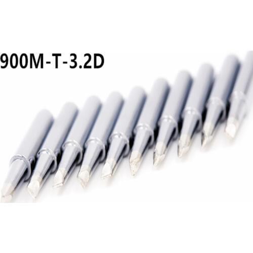 900M-T-3.2D 10Pcs/Lot Lead-free 900M T Screwdriver Soldering Iron Tips Set For Hakko