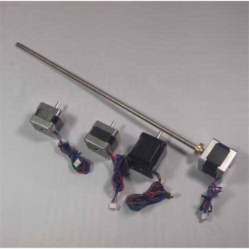 SWMAKER ultimaker 2 Extended X/Y/Z axis+extruder stepper motor kit/set Z-Motor with 400mm Trapezoidal Lead Screw