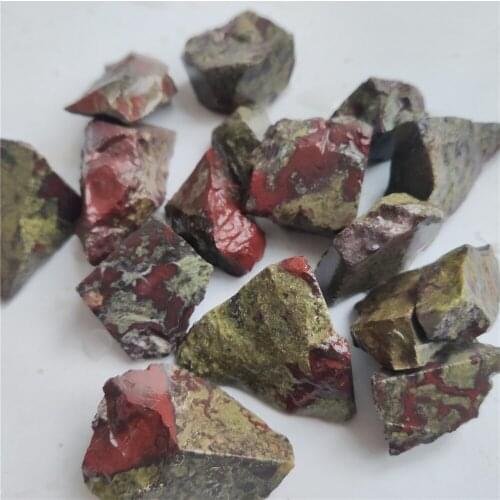 Natural Dragons Blood Stone Diy Beads For Jewelry Making Rock Mineral For Chakra Healing Home Decoration Accessories